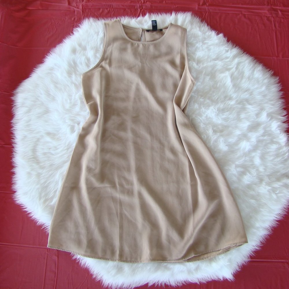 tan mini dress
